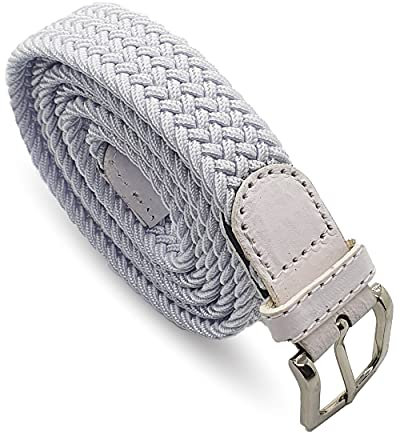 Safekeepers Stoffgürtel Damen – 25 MM Weit Schmaler Gürtel - Komfortabel Elastische Geflochtener Gürtel - Stretchgürtel – Flecht - Nickelfreier Schnalle