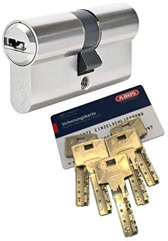 ABUS Bravus.4000 Doppelzylinder mit BZD u. N+G, Länge (a/b) 45/45mm (c=90mm), mit 5 Schlüssel, nach DIN EN1303, Angriffswiderstandsklasse D, RC2/RC3 Level geeignet, mit Not- u. Gefahrenfunktion