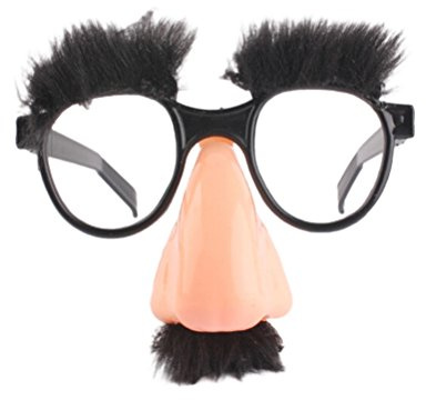 YeahiBaby Disguise Gläser Lustige Brillen mit Große Nase Augenbraue Schnurrbart Prank Tool Party Favor