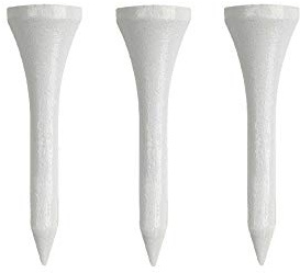 Izzo Golf Wood Golf Tees, 4,5 cm, Weiß, 200 Stück