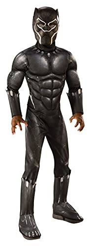 Rubie's Child's Marvel: Avengers Endgame Deluxe Black Panther kostym och mask, Medium
