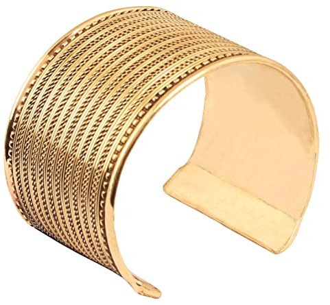 Touchstone Indisches Bollywood-Armband, bezaubernd, schlankes Armband, handgefertigt, Strass-Kristall in Gold- oder Silber-Ton für Damen.