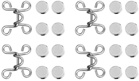 VALICLUD 4 Sätze Jean Taille Knöpfe Verstellbar Reduzieren Hosen Taille Schnalle Ersatzknöpfe Kein Nähen Taille Extender für Männer Frauen Erwachsene