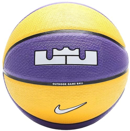 Nike Playground 8P L James Deflated Palle da basket Court Purple/Amarillo/Black/White 7