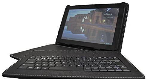 theoutlettablet® Funda con Teclado extraíble en español (Incluye Letra Ñ) Type-C para Tablet Brillar de 10 IBLK002 Color Negro