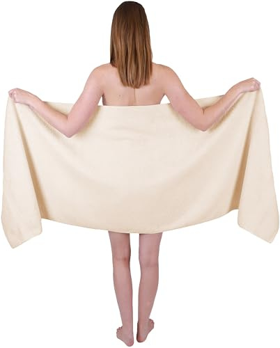 Betz Strandhandduk, bastuhandduk XXL, badhandduk ligghandduk, strandlakan, bastuhandduk premium frotté, storlek 70 x 200 cm (sand)