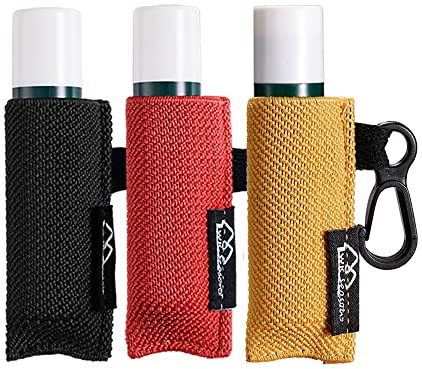 WK IEASON Lippenbalsam Halter Schlüsselanhänger Clip auf Chapstick Hülse Halter Pouch Engmaschige Elastische Lippenstift Hülse Geeignet für Eos Lippenstift