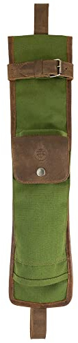 Valhalla Gear, Bushcraft Axe Carrier, Lumberjack Outdoor Essential, Camping Accessories, Water Resistant Canvas and Full Grain Leather, Handmade, Olive