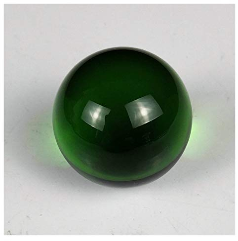 Gartenkugeln 40mm Bunte Kristallglaskugel magische Kugel Fotografie Globus Dekoration Kugel-Kristall Fertigkeit-Geschenk Dekorative Kugel (Color : Green, Size : 40mm)