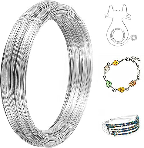 Aluminum Craft Wire,40m/20 Gauge 0.8mm jewellery wire,aluminium wire for Jewellery Making,Bendable Metal Wire for Sculpting, Bike Modelling Skeleton Crafting Floral Making, Wire Weaving and Wrapping