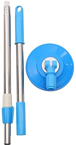 PLAFOPE Bastone Turbo Smart in Acciaio Inossidabile Leggero Testa Girevole a 360 Gradi, Asta di Ricambio per Mop Rotante per Casa e Ufficio