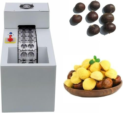 GFXYQPDNV Macchina Elettrica per Biscotti di Castagne, Macchina Commerciale per Sbucciare E Aprire Castagne, Taglio di Castagne Automatico, Adatto A Molte Dimensioni di Castagne A Catena Singola