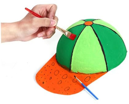LIFKOME 5stücke Junge Mädchen Hut Baumwolle Blanko-schirmkappen Zum Selbermalen Outdoor-hüte Unisex-Kappen Weißer Sonnenschutzhut Für DIY-malerei Und Graffiti