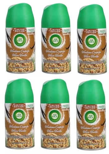 6 x luftveke Freshmatic spray påfyllning 250 ml – varm vanilj