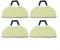 NbgrvB Lot de 4 serpillères de rechange pour aspirateur robot Shark RV2610WA AV2610WA RV2620WD AI Ultra 2 en 1, tampons de nettoyage lavables en microfibre douce, haute absorption d'eau, éviter de