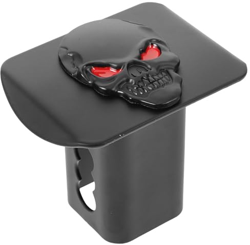 Cabilock Kreative Anhängerkupplungsabdeckung Mit Skull Design Schutz Abdeckung Für Auto Anhängerkupplung Wetterfeste Abdeckung 4.72X3.74X3.19 Zoll Kompatibel Mit Verschiedenen Fahrzeugen