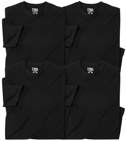 ATLAS FOR MEN - 4er-Pack T-Shirts für Männer - Kurzärmelige Klassische Oberteile - Casual - Größen M bis 5XL