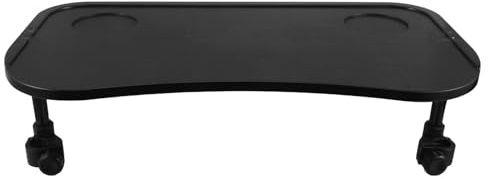 WATIIFUFU Tablette Amovible pour Fauteuil Roulant 514 X 274 X 25 CM en Plastique ABS avec Surface Antidérapante et Porte-Gobelet Intégré Plateau Repas pour Personnes Âgées Facile à