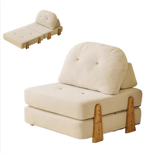 Bäddsoffa med madrass, manchestersoffa med sovfunktion, gästsäng, bäddsoffa, liten sovfåtölj med sängfunktion, dagsäng, recamiere, schäslong, bäddsoffa, bäddfåtölj, soffa (vit)