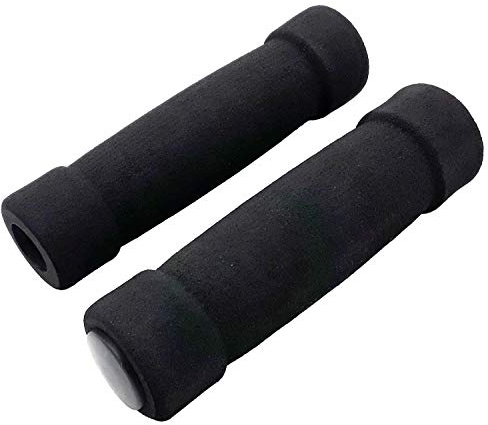 Land-Haus-Shop® Fahrradgriffe, Fahrrad Griffe, Lenkergriffe, Moosgummi Überzug/Schaumstoff schwarz (LHS)