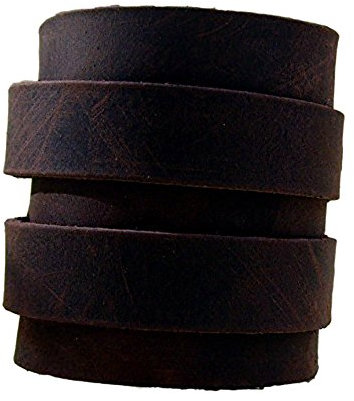 Leder 2-er-Armband 7,0 cm breit Armschmuck Farbe dunkel braun Wickelarmband