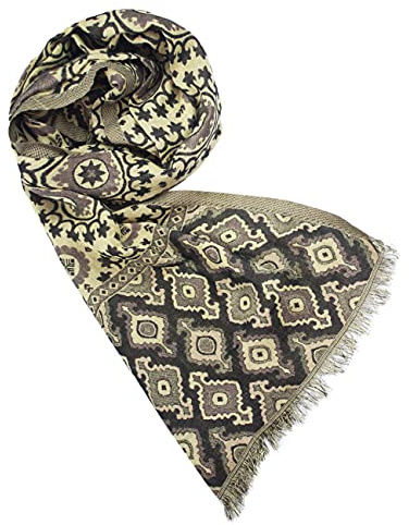 Sunsa Damen/Herren Schal, weich Winter Halstuch aus Baumwolle & Viskose. Große Unisex Herbst Winterschal. Tücher & Schals als Geschenkidee für Männer oder Frauen