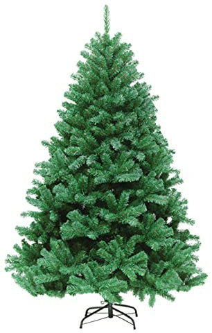 Künstlicher Weihnachtsbaum 180cm (Ø ca.95cm) mit ca.670 Spitzen, Tannenbaum Weihnachtsdeko, Christmastree PVC, Schnellaufbau mit Klappsystem inkl. Christbaum MetallständerKünstlicher
