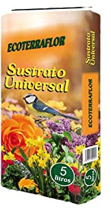 Sustrato Abono Universal Uso Interior y Exterior - Tierra Substrato Esponjoso (5 Litro, Universal)