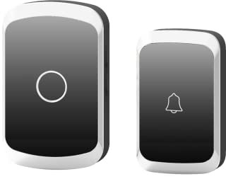 VORTEX A20-BLACK Door Bell Vortex A20 Black Wireless doorbell Power Plug Wireless 90 * 56 * 20mm Long Range 36 Music Options and Lighting Easy to Install 110/220V Doorbell