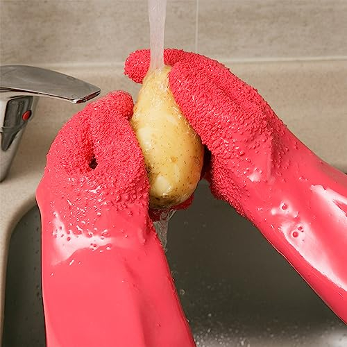Lot de 2 gants d'épluchage de pommes de terre pour légumes et fruits