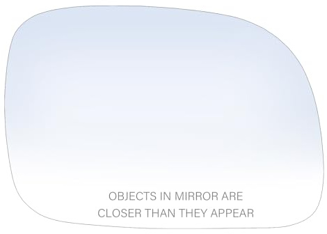 Tootai Passenger Side Replacement Mirror Glass - Compatible with Chrysler Dodge & Plymouth vehicles - Town & Country 1996-2007, Caravan 1996-2007, Grand Voyager 1996-2000 - w/o Backing Plate