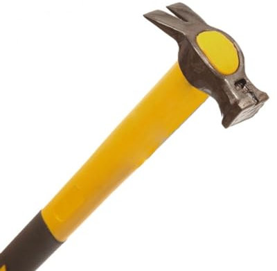La zappa Marteau de charpentier Catania avec poignée en fibre de verre et caoutchouc 200 gr