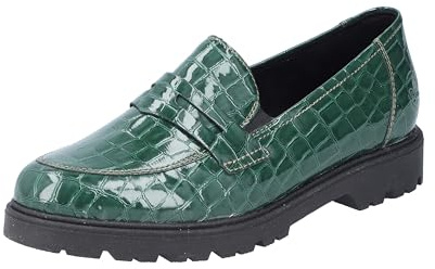 Rieker Chaussons pour femme 45560, vert, 38 EU