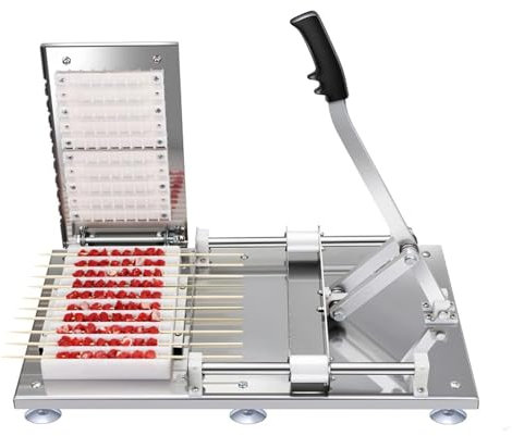 YOtat Brochette De Barbecue Manuelle Commerciale, Machine À Brochettes De Kebab Manuelle, Machine À Brochettes en Acier Inoxydable, Brochettes De Barbecue À 10 Cordes, Ce/Fcc/CCC
