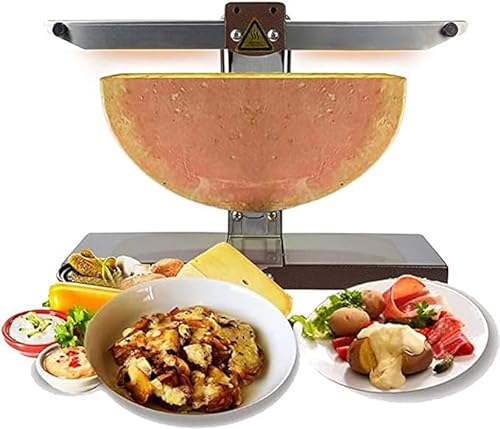 MNBVH Machine à Fondre Le Fromage à Raclette électrique Commerciale 1000 W, Machine à Fondre Le Fromage avec Double Zone De Chauffage, Fondoir à Fromage Fondu 60s pour La Maison Commerciale, 220 V