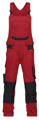 DASSY® Tronix Stretch-Arbeitslatzhose mit Kniepolstertaschen - Größe 64 - ROT/SCHWARZ