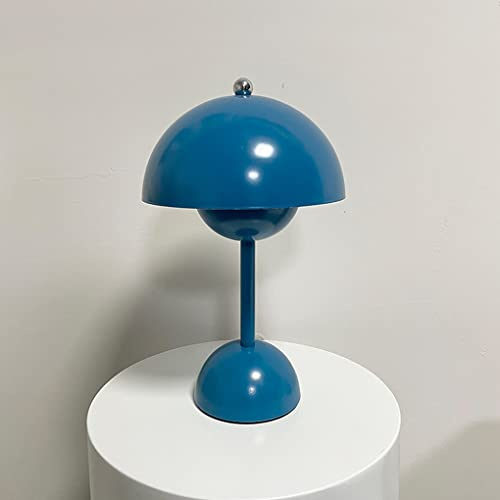 SSNCcNC Nachttischlampe Kreative Klein Tischleuchte Nordic Moderne Design Warmes Licht 3000K 6W Kinderzimmer Schlafzimmer Tischlampe Nachtlicht für Wohnzimmer 19 * 30cm,Blau
