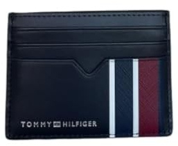 Tommy Hilfiger Men TH Corp CC Holder Cardholder OS, Space Blue, OS, Cardholder