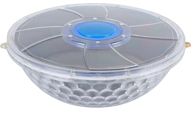 Inflaglow Pool Wasserfontaine - RGB LED Solarenergie - eingebaute Batterie - 6 Lichtoptionen - Grau