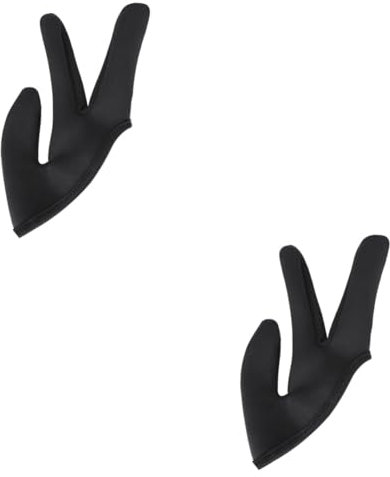 COLLBATH 2stücke Hitzebeständiger Haarsalon Fingerhandschuh Drei Finger Abdeckung Für Haarglättung Und Lockenstyling Schutz Vor Verbrennungen