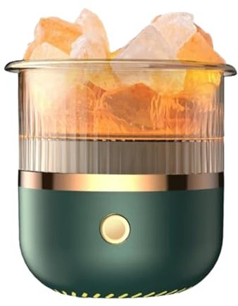 Difusores de aromaterapia, difusores de aceites de piedra para el hogar | Lámpara de sal de luz nocturna, Humidificador de lámpara colorida con 1 paquete de piedra de sal para máquina de aromaterapia