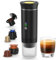 Macchina da caffè a capsula 3 in 1, macchina da caffè portatile con display, compatibile con capsule Nespresso e polvere di caffè, freddo e caldo, ricaricabile, per viaggi e auto