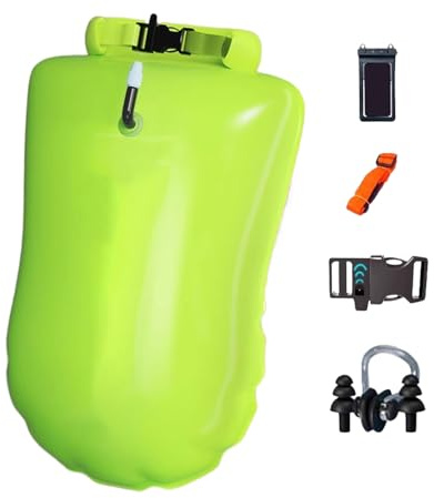 Misaakoeq Boa da nuoto – Galleggiante di sicurezza impermeabile | Galleggiante gonfiabile per piscina per nuotatori all'aperto spiaggia canottaggio kayak attività sportive