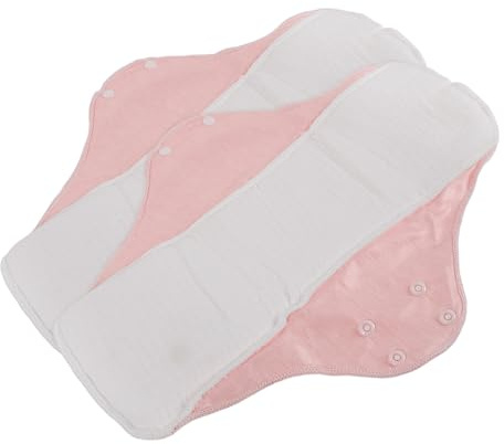 Tofficu Assorbenti Igienici Lavabili in Cotone 2 Pezzi Xl 25x33cm, Salvaslip Riutilizzabili Ultra Sottili per Incontinenza Femminile e Protezione Post-partum, Assorbenti per