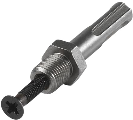 wolfcraft Bohrfutter-Adapter mit SDS-Plus Schaft I 2640000 I 1/2-20 Gewindeanschluss I für Bohrfutter mit 13 mm Innengewinde I drehend einsetzbar