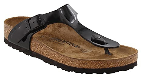 Birkenstock Damen Gizeh Zehentrenner, Schwarz (Black), 39 EU
