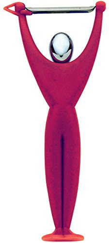 Bugatti 32-7081C3U Gym - Pelapatate in ABS e Acciaio, 6,5 x 3 x 18 cm, Colore: Rosso