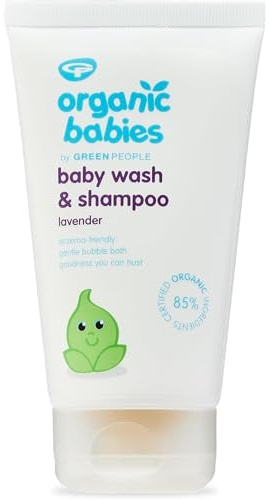 Green People Organic Babies Baby Wash & Shampoo, Lavender, 150ml