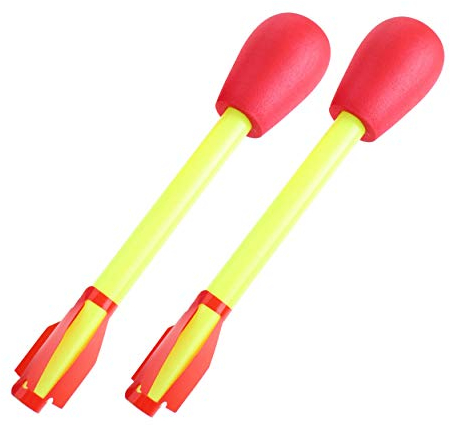Stomp Rocket Original Ultra Rocket LED Ersatz Raketen, 2 Raketen für den Raketenwerfer - Outdoor Raketenspielzeug Geschenk für Jungen und Mädchen - ab 5 Jahren 20502 Mehrfarbig