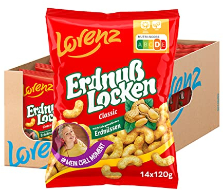 LORENZ | Erdnußlocken Classic | 14 x 120 g | vegan